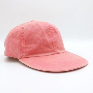 Vintage Washed Pink Cotton Trucker Hat Baseball Cap Strapback Spring Summer 90s